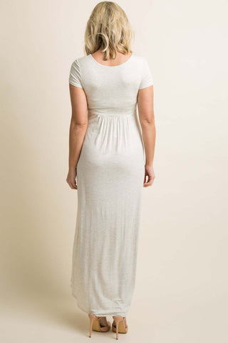 Comfy V-Neck Maternity Dress W2002