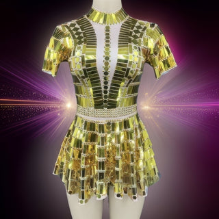 Golden Mirage Dress w3047